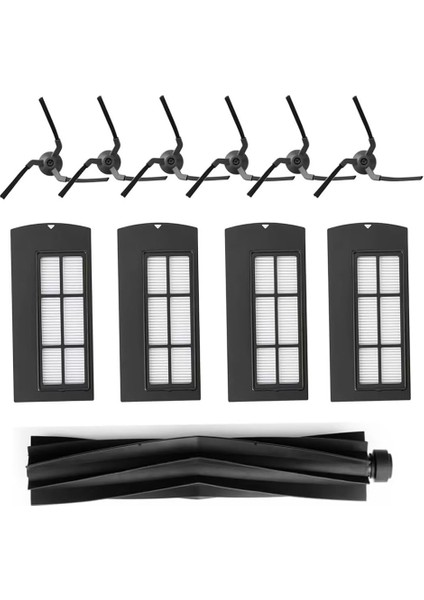 Yedek Aksesuar Kiti Eufy X9 Pro Robot Vakumları Için Uyumlu Yedek Parçalar Millete Fırçası Filtre Yan Fırçası (Yurt Dışından)