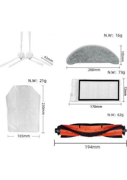 Vakum Süpürge Yedek Parça Aksesuarları Roidmi Eve Için Ana Yan Fırça Plus SDJ01RM (Yurt Dışından) fiyatları