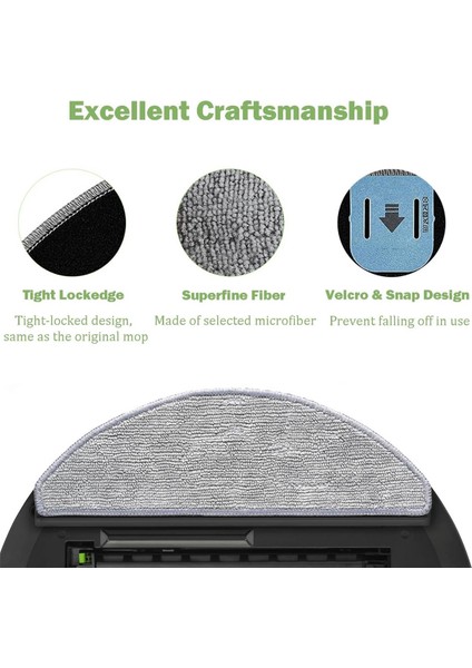 İrobot Roomba Combo I5, I5+, J5, J5+ elektrikli süpürge, yıkanabilir ve yeniden kullanılabilir temizlik için uyumlu yedek paspas pedleri 5 adet (Yurt Dışından) indirimleri