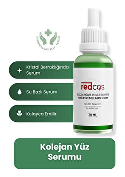 Yüz Bakım Serumu Hyaluronik Asit İçerikli Dolgunlaştırıcı Etki 30 ml Hassas Ciltler İçin