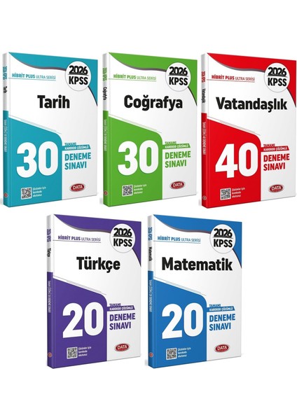 Data 2026 Kpss Genel Yetenek Genel Kültür Ultra 140 Deneme 5 Li Set Data Yayınları