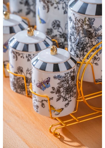 Misha 7 Parça Standlı Porselen Baharatlık Takımı fırsatları