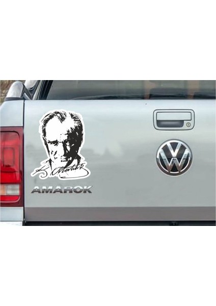Atatürk - Mustafa Kemal Atatürk Sticker - Araba - Oto - Motosiklet Sticker 00017