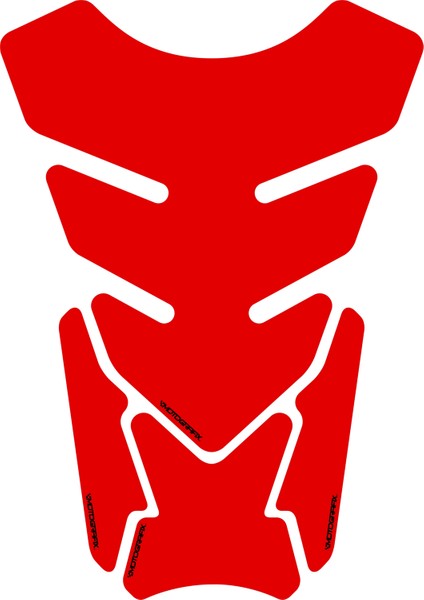 Plain Quadrapad Red Met Tankpad