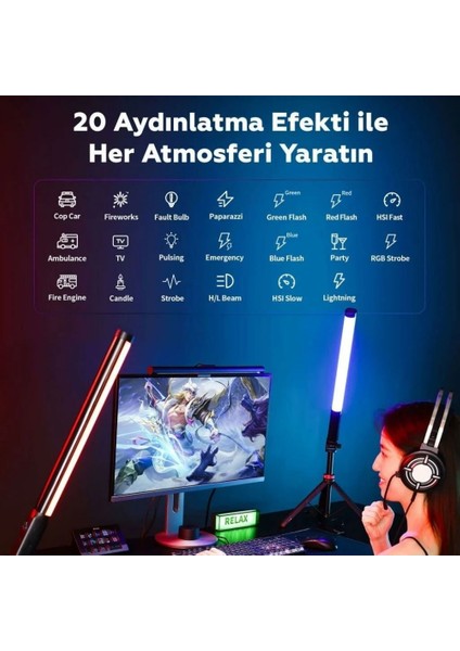 VL119 10W Rgb Tüp LED Işık - Yeni Versiyon fiyatları