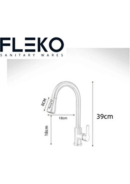 Fleko Inox Spiralli Mutfak Bataryası Pirinç Kaplama Modern Tasarım 360° Döner Başlık fırsatları