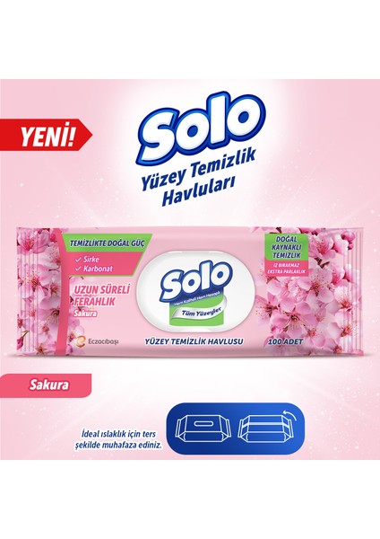 Temizlikte Doğal Güç Sakura Yüzey Temizlik Havlusu 100 Yaprak fiyatları