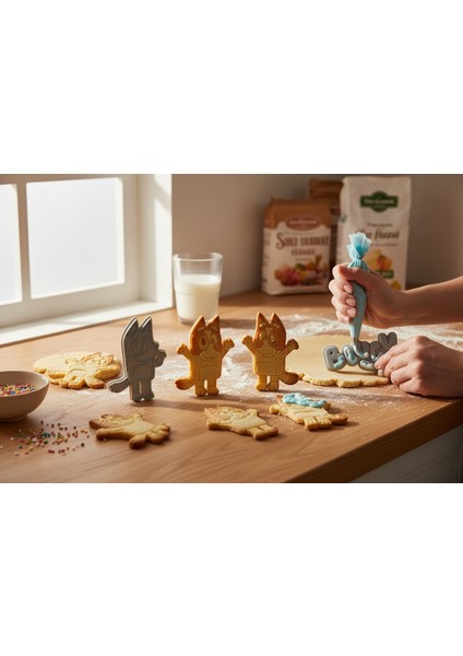 Bluey Hamur Kurabiye Kalıbı 3 Adet fiyatları