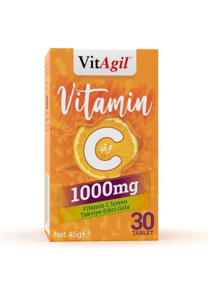 Vitagil Vitamin C 1000 mg 30 Tablet fiyatları