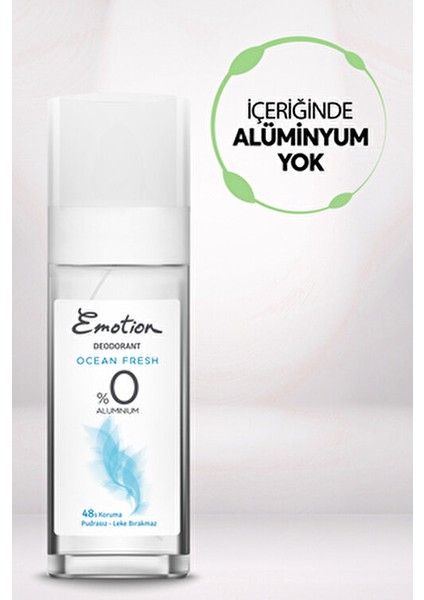 Ocean Fresh Deodorant Sprey 100 ml Unisex Ferah Koku ile Gün Boyu Koruma modelleri