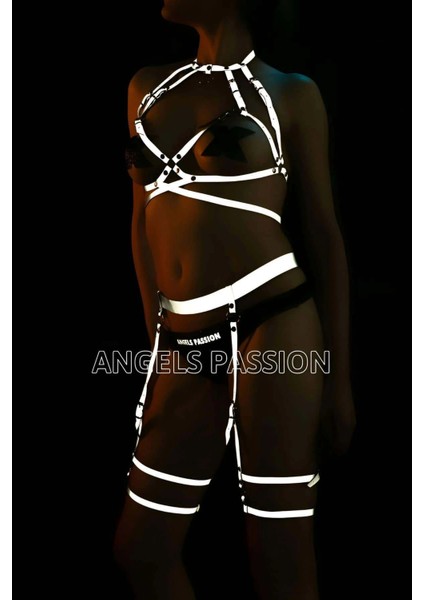 Seksi Iç Giyim Fantezi Reflektörlü Jartiyer Takım - APFT325 modelleri