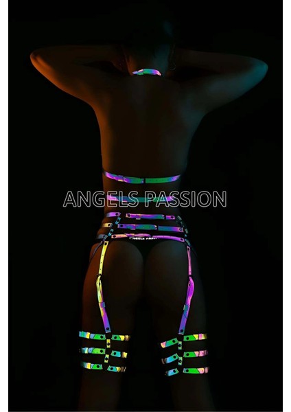 Reels Videoları Için Özel Ürünler Karanlıkta Parlayan Reflektörlü Harness Takım modelleri