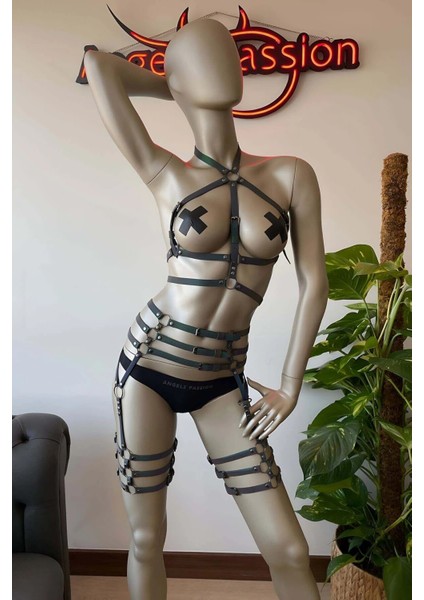 Reels Videoları Için Özel Ürünler Karanlıkta Parlayan Reflektörlü Harness Takım indirimleri