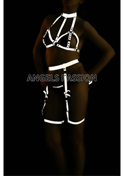 Reflektörlü Jartiyer Takım Karanlıkta Parlayan Jartiyer Set - APFT310 modelleri