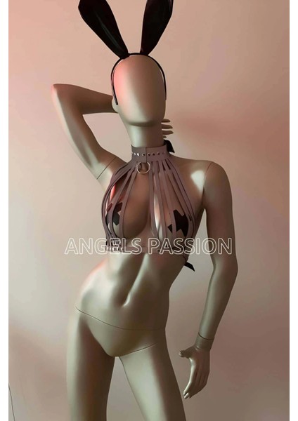 Karanlıkta Parlayan Beyaz Reflektörlü Seksi Büstiyer Sütyen Takım - APFT551 modelleri