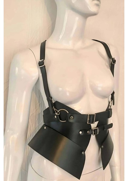 Omuz Askılı Önden Bağlanan Ayarlanabilir Şık Kadın Deri Kemer - APFT616