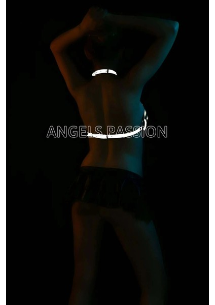 Karanlıkta Parlayan Seksi Reflektörlü Sütyen Harness - APFT224 fiyatları