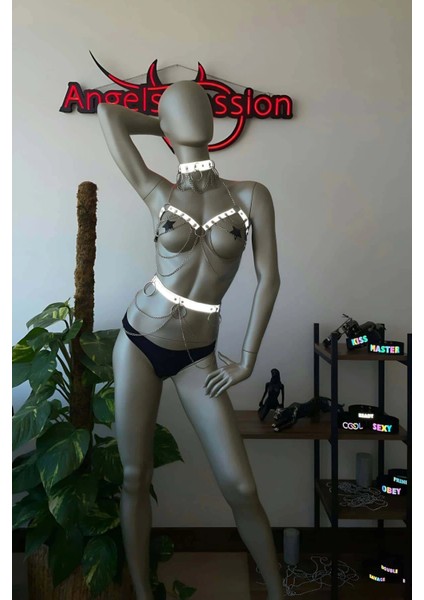 Zincir ve Reflektör Detaylı Seksi Harness - APFT454