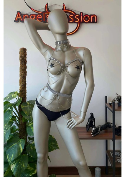 Zincir ve Reflektör Detaylı Seksi Harness - APFT454 modelleri