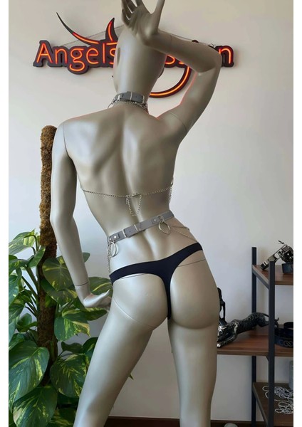 Zincir ve Reflektör Detaylı Seksi Harness - APFT454 fırsatları