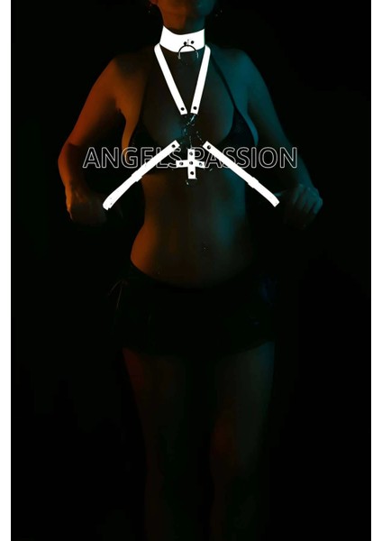 Tasma Detaylı Seksi Göğüs Üzeri Reflektörlü Harness - APFT404