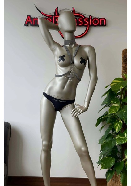 Tasma Detaylı Seksi Göğüs Üzeri Reflektörlü Harness - APFT404 indirimleri