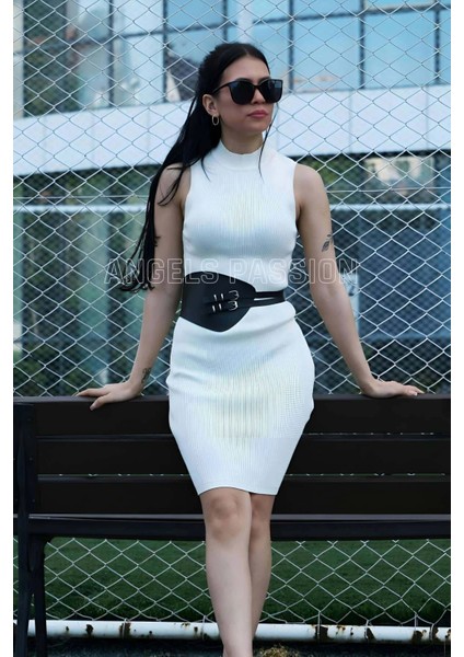 Deri Korse Kemer, Şık Elbise Üzeri Kemer, Gömlek Kemeri - APFT604