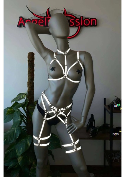 Tik Tok Ürünleri - Işık ile Parlayan Tarz Harness Takım - APFT507 indirimleri