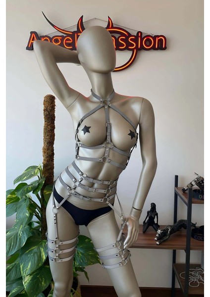 Reflektörlü Jartiyer Büstiyer Harness Takım fırsatları