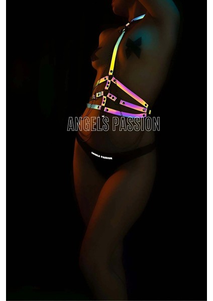 Karanlıkta Renkli Yansıyan Reflektörlü Göğüs Harness - APFT10 fiyatları