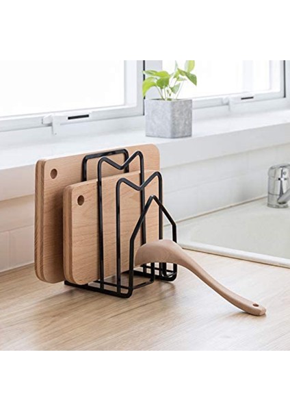 2x Kesme Tahtası Rafı Doğrama Tahtası Organizatör Standı Tutucu Mutfak Tezgahı Tencere Tava Kapakları Raf Organizatör Düz Çelik (Yurt Dışından) modelleri