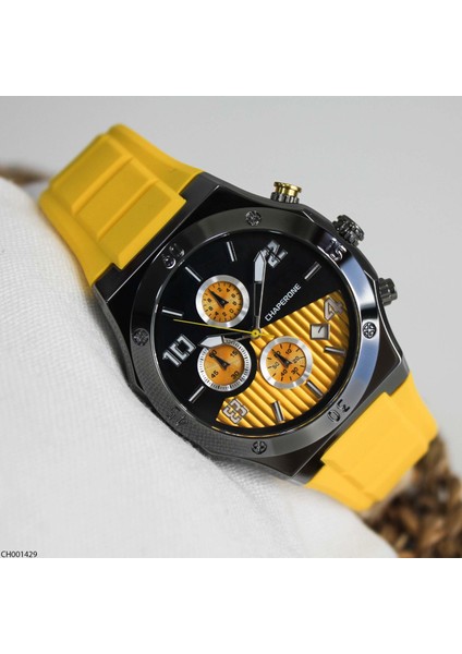 CH001429 Silikon Kordonlu Erkek Kol Saati modelleri