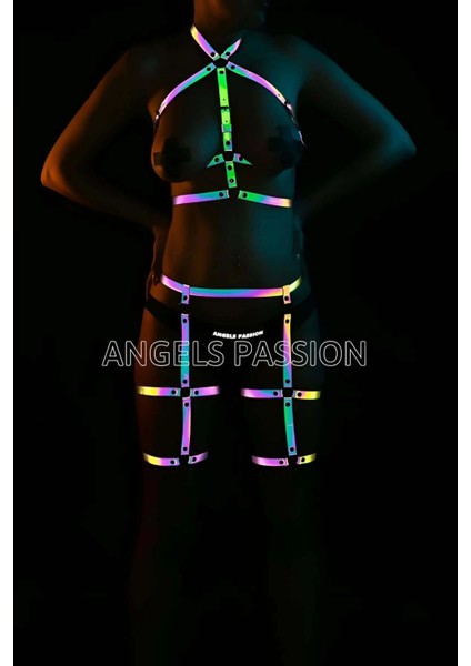 Sokak Dansı Için Özel Ürün Reflektörlü Bacak Aksesuar ve Büstiyer fiyatları