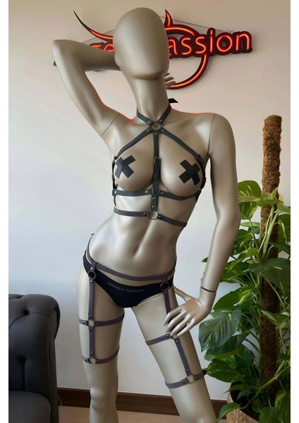 Sokak Dansı Için Özel Ürün Reflektörlü Bacak Aksesuar ve Büstiyer fırsatları