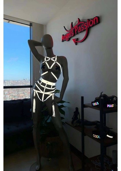 Püsküllü Harness Takım Tiktok Dans Ürünleri - APFT402 indirimleri