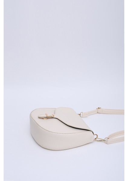 Krem/gold SHK17 Suni Deri, Tek Bölmeli, Çıtçıt Kapama, Ayarlanabilir Askılı,el, Kol ve Omuz Çantası indirimleri