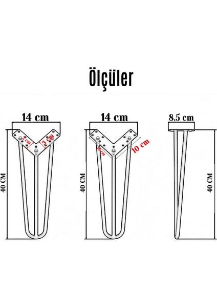 Sehpa Masa Ayağı 41 cm Krom Gümüş Metal Tekli Dayanıklı Mobilya Destek Yükseltici Ayak Modeli fiyatları