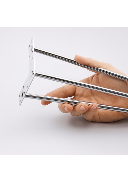 Sehpa Masa Ayağı 41 cm Krom Gümüş Metal Tekli Dayanıklı Mobilya Destek Yükseltici Ayak Modeli modelleri