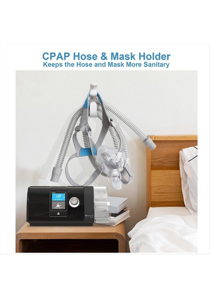 2pcs Cpap Hortum Tutucu Cpap Tüp ve Maske Askı Yatak Duvarı Kurutma Duş Cpap Boru Hook Headown Sight Sandal (Yurt Dışından) fiyatları