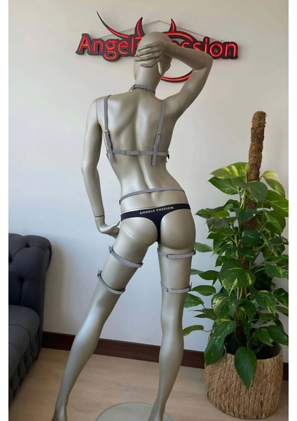 Beyaz Reflektörlü Püsküllü Sütyen Jartiyer Takım - APFT447 indirimleri