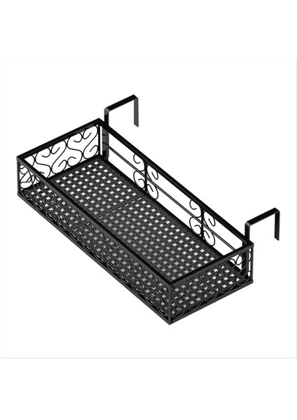 Asma Çiçek Ekici Tencere Balkon Korkuluk Tutucu Korkuluk Asılı Çiçek Standı Metal Ekiciler Balkon Çiçek Kafes (Yurt Dışından)