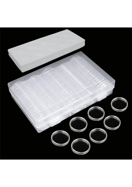 Madeni Para Kapsülleri 30MM Plastik Para Tutucular Köpük Koruma Contalı Madeni Para Toplama Malzemeleri (17/20/25/27/30MM) -3 Paket (Yurt Dışından) modelleri