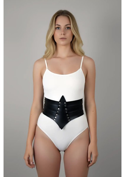 Elbise Üzeri Deri Korse Kemer, Elbise Kemeri, Gömlek Üzeri Kemer - APFT1087