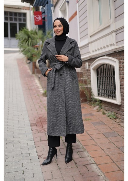 Zühre Kuşaklı Balık Sırtı Kaşe - 7001