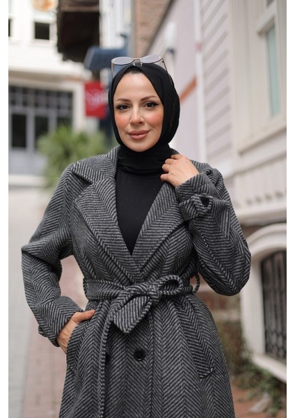 Zühre Kuşaklı Balık Sırtı Kaşe - 7001