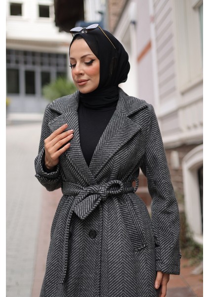 Zühre Kuşaklı Balık Sırtı Kaşe - 7001