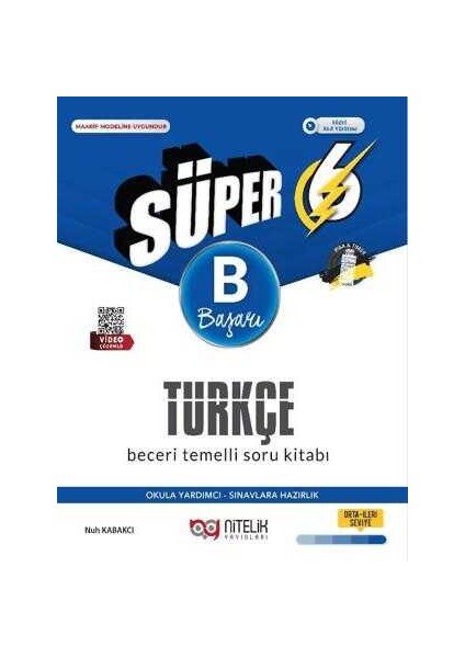 6.sınıf (B) Süper Türkçe Soru Kitabı Beceri Temelli