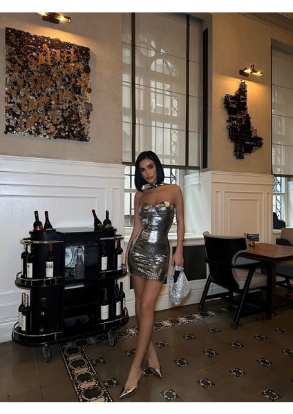 Santana Boyundan Askılı Mini Elbise modelleri