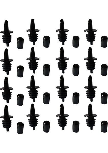 50PCS Şişe Dökücüler Şurup Dökümlü Dökme Tabakalar Plastik Likör Şişe Dökücüler Kauçuk Dökücü Toz Kapak Kapakları (Yurt Dışından)