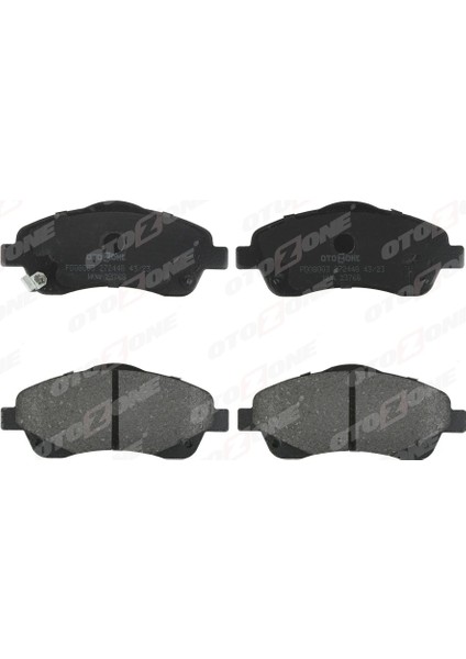 ÖN BALATA AVENSIS 1.8-2.0-2.0D-4D 2.4 2003-2008 COROLLA VERSO 1.6-1.8- 2.0 2.2D-4D 2004-2009 GDB3336 0446505130 0446505131 WVA23768